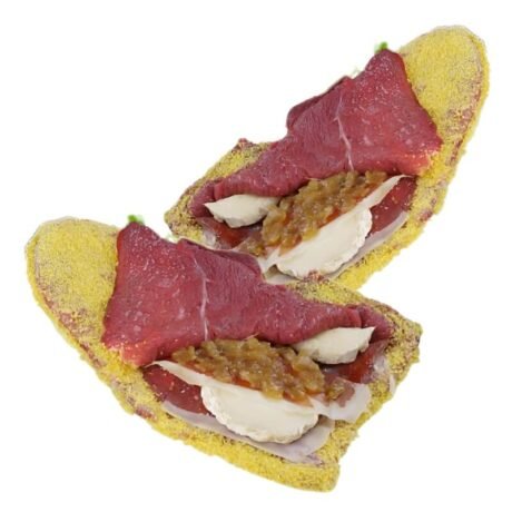 Ternera con Rulo de Cabra y Cebolla Caramelizada